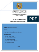 Plan Estrategico Leche Gloria Sa 2018 Simulacion.