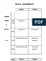 Class Schedule 1st Sem AY 2018 19 As of 05 April 2018