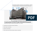 Construction of Steel Frame Structural Elements