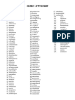 G10 Spelling List RevisedMay2019