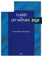 Claves de Ley Natural - Ana Marta González (Solo Existe en PDF