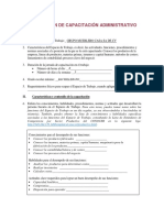 Plan de Capacitacion ADMINISTRATIVO