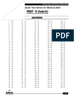 Solutions - AIATS Medical-2020 (XI Studying) - Test-5 (Code-C & D) - (27!01!2019)