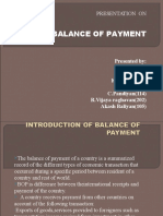 Balance of Payment: Presentation On