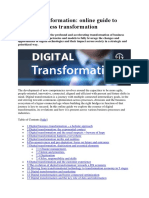 Digital Transformation: Online Guide To Digital Business Transformation