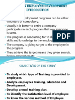 A Study On Employee Development