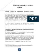 Estructura de Financiamiento y Costo Del Capital