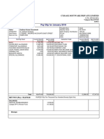 Pay Slip For January 2018: Cybage Software Private Limited