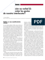 La Comunicacion No Verbal, 1 ¿Cómo Interpretar Los Gestos de Nuestro Interlocutor?