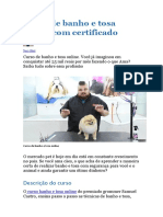 Curso de Banho e Tosa Online