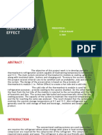 Refrigeration Using Peltier Effect: Presented By, P.Selva Kumar K.Vino