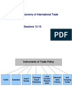 Sessions 12-15 Political Economy of International Trade