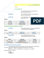 Characater Functions