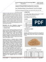 Partial Replacement of Sand With Sawdust in Concrete