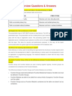 Interview Questions & Answers: Structure