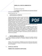 Plan de Práctica y Diagnostico Institucional Blanqui Folgar