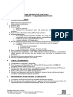 Subic Bay Freeport Zone (SBFZ) Requirements For Business Registration