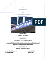 HDFC Ratio Analysis Study