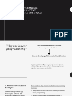 Linear Programming: Model Formulation and Graphical Solution