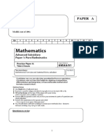 01 As Pure Mathematics Practice Paper A