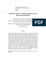 Numerical Analysis of High Strength Concrete Beams Using ABAQUS