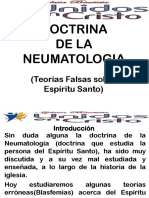 DOCTRINA DE LA NEUMATOLOGIA (Teorias Falsas Sobre Espíritu Santo)