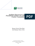 An Alisis Estructural de Una Plataforma Jacket Con Aplicaci On Al Caribe Colombiano