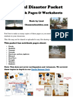 Natural Disaster Worksheets Notebook Pages and Hands-On Activities - Update 4