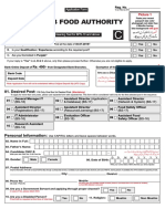 Punjab Food Authority Job Form