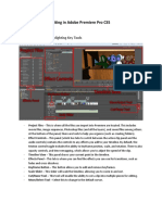 Tutorial For Basic Editing in Adobe Premiere Pro CS5: Interface Overview Highlighting Key Tools