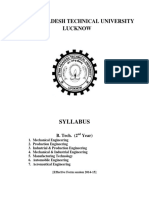 Uttar Pradesh Technical University Lucknow: Syllabus