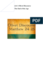 Christ's Olivet Discourse On The End of The Age