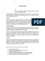 Gestion de Calidad: Existen Una Serie de Pasos para Elaborar Control de Calidad