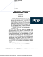 A Causal Model of Organizational Performance and Change PDF