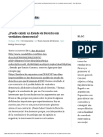 ¿Puede Existir Un Estado de Derecho Sin Verdadera Democracia - Hay Derecho