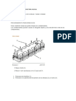 Remocion e Instalacion de Tapa Valvula