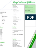 Django Web Development Python Cheat Sheet