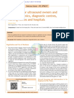 Guidelines For Ultrasound Owners and Owners of Clinics, Diagnostic Centres, Nursing Homes and Hospitals