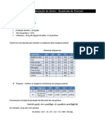 Exemplo Prático de Formulação Com Quadrado de Pearson