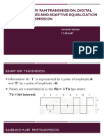 Baseband M Ary Transmission and Digital Subscriber Lines