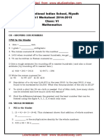 CBSE Class 6 Maths Worksheet (1) - 0