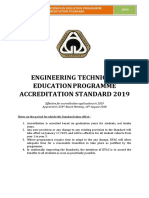 Engineering Technician Education Programme Accreditation Standard 2019 PDF