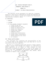 Burgos, Justine Jhorryeth Caryl P. Dimapilis, Paula Bianca S. BSECE 4-1 Lab Experiment 7: DC Motor Characteristics I. Objective