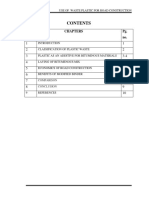 SL No. Chapters Pg. No.: Use of Waste Plastic For Road Construction