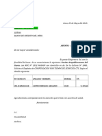 Modelo de Carta Al BCP para Deposito de Cts