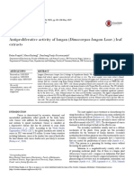 Antiproliferative Activity of Longan (Dimocarpus Longan Lour.) Leaf Extracts