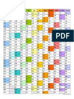 2019 Calendar Landscape in Color