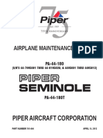 PIPER PA44-180 180T Maintenance Manual 761664 PDF