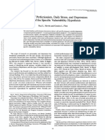 Dimensions of Perfectionism, Daily Stress, and Depression: A Test of The Specific Vulnerability Hypothesis