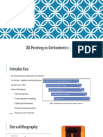 3D Printing in Orthodontics: DR - Mohnish Kumar